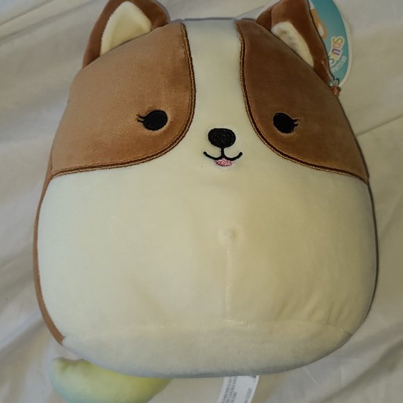 BNWT 8" Regina Corgi w Rainbow Tail Squishmallow - Picture 1 of 1